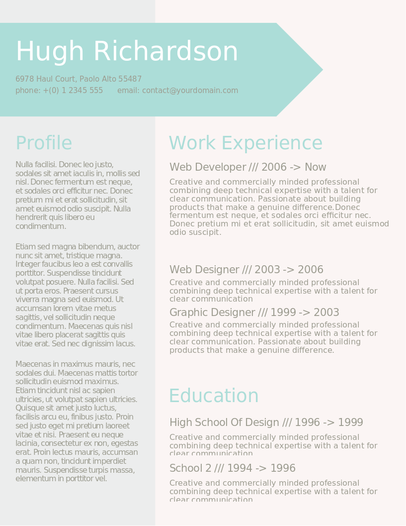 Greenish Blue CV – anteprima